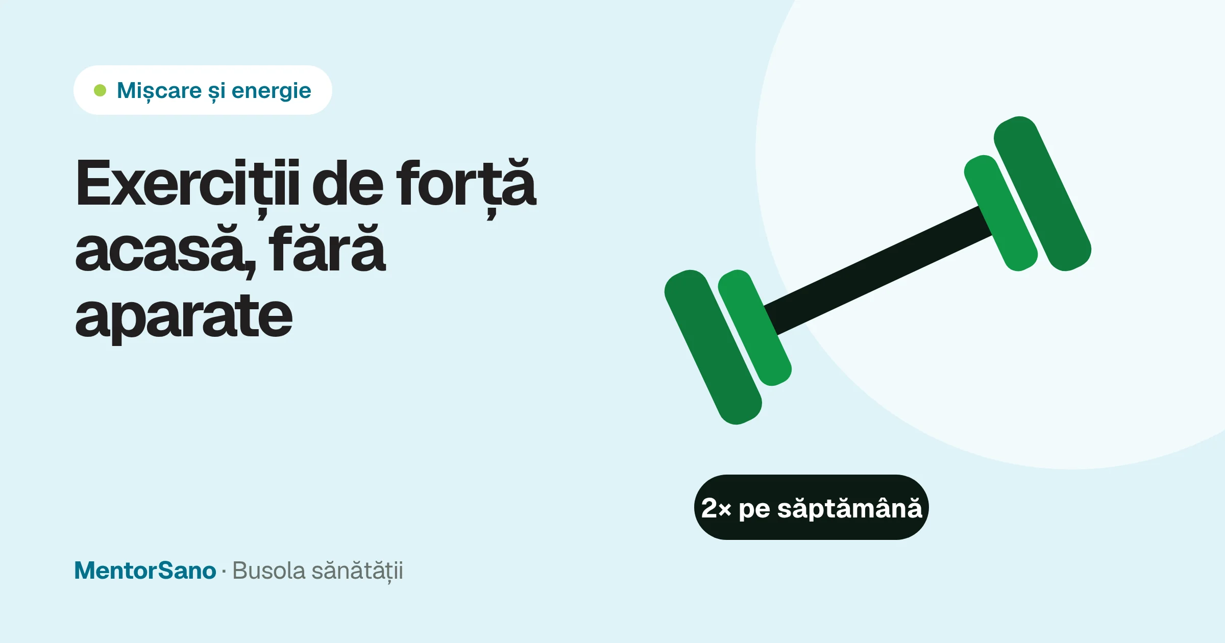 Exerciții de forță acasă: un circuit simplu, fără aparate