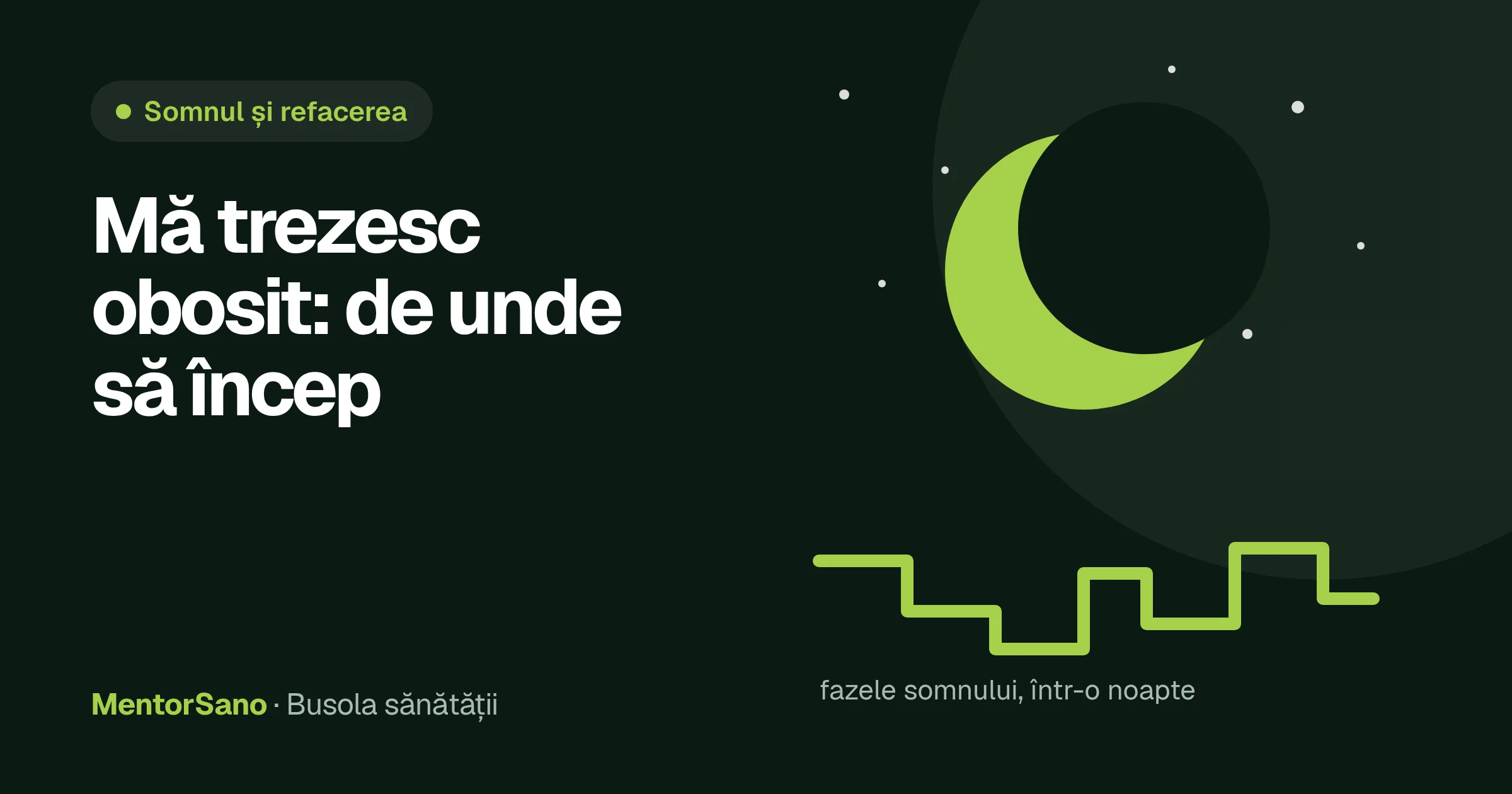 Mă trezesc obosit, deși dorm destul: de unde să încep